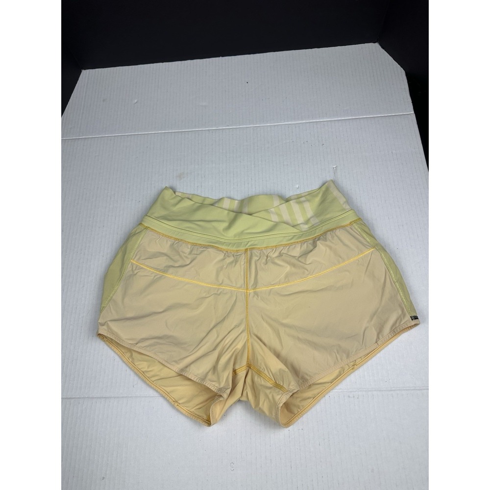 LULULEMON Run Pace Lined‎ Shorts Yellow